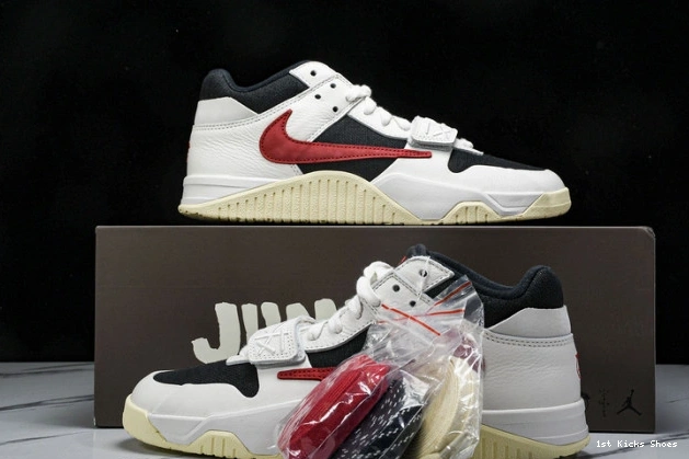 1st Kicks UrbanStyle Jordan Red Scott 734 x Jack FZ8117- TR Travis University Jumpman 1110